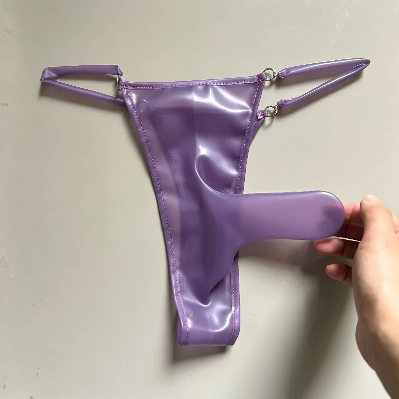 Plus size masculino látex nadar briefs sexy gloss deslizamento gay longo pênis bulge grande bolsa roupa interior fetiche sólido macio brilhante tronco calcinha