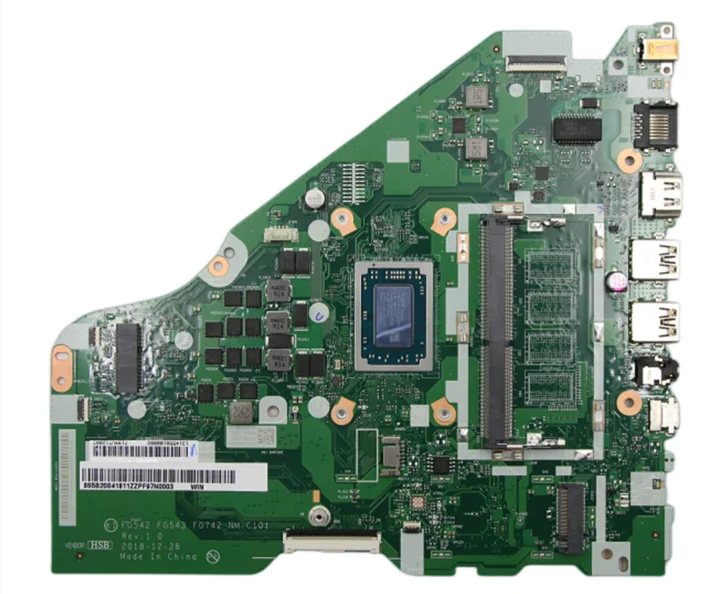 Hot FG542 FG543 FG742 NM-C101 Motherboard For Lenovo Ideapad L340-15API Laptop Motherboard With CPU R5-3500U 100% Test Send