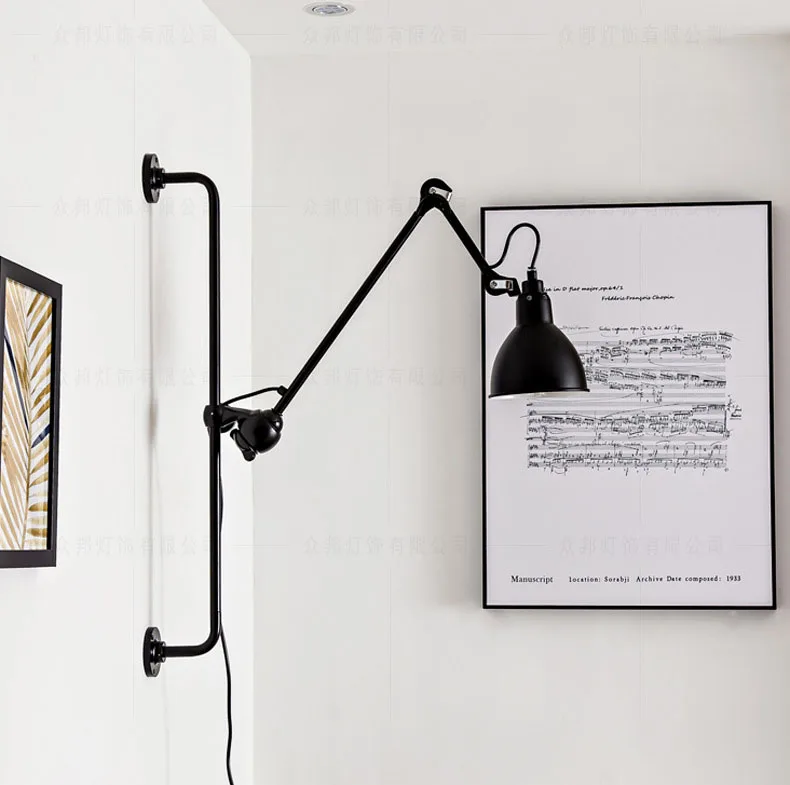 American Home Wall Lamp E14 Bulb Plug Bedroom Reading
