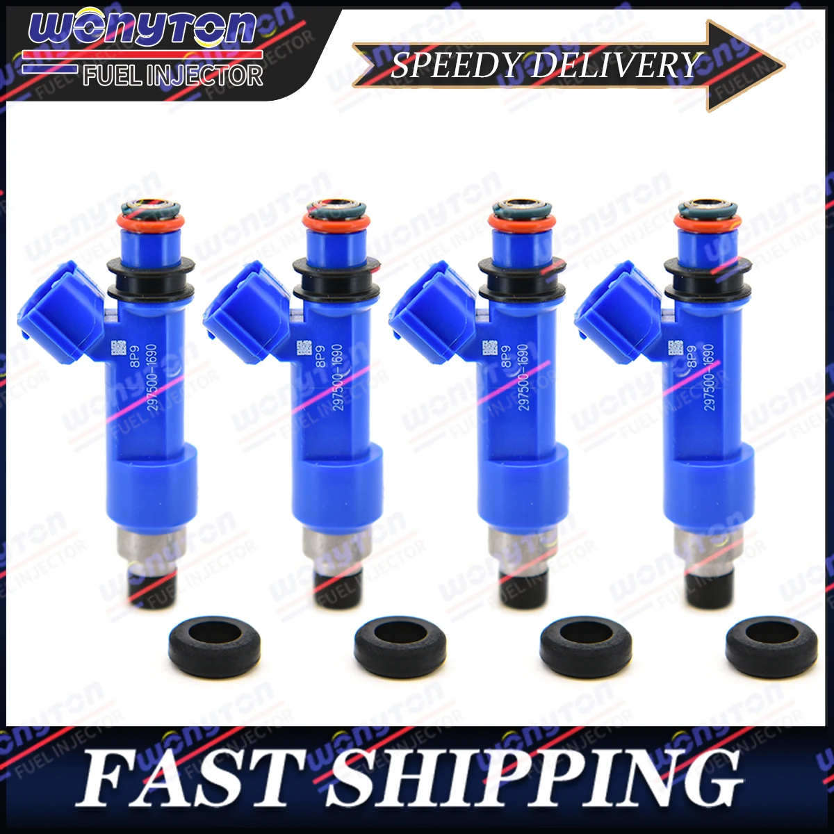 

4Pcs Fuel Injector For Mazda Mitsubishi 297500-1690 1465A295 Z681-13-250