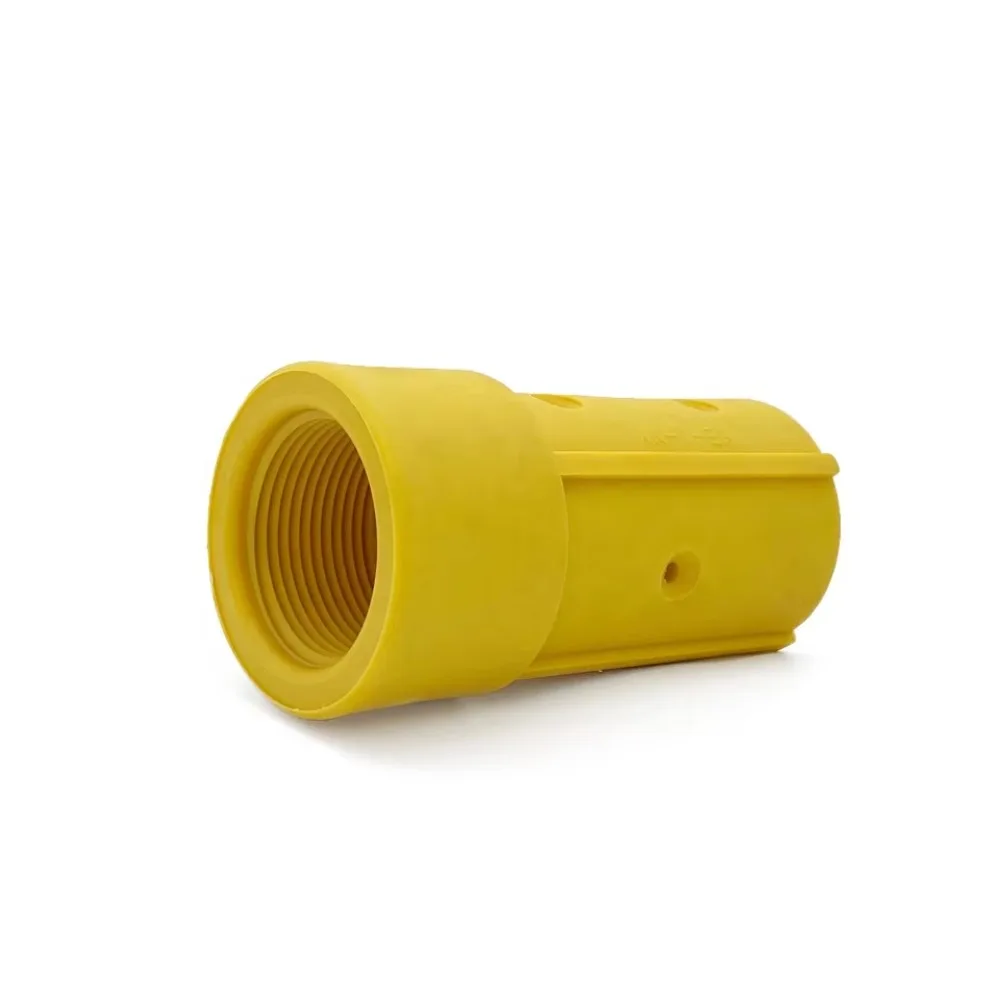 Nylon Sandblasting Hose Coupling 49mm OD Fine & Coarse Thread Joint for Portable Abrasive Blasting Surface Treatment