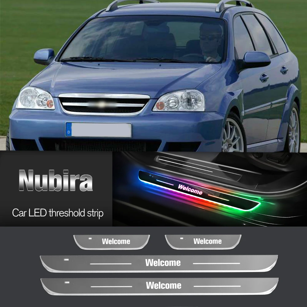 

Car Door Sill Light For Chevrolet Nubira 2005-2011 2006 2007 2010 Customized Logo LED Welcome Threshold Pedal Lamp Accessories