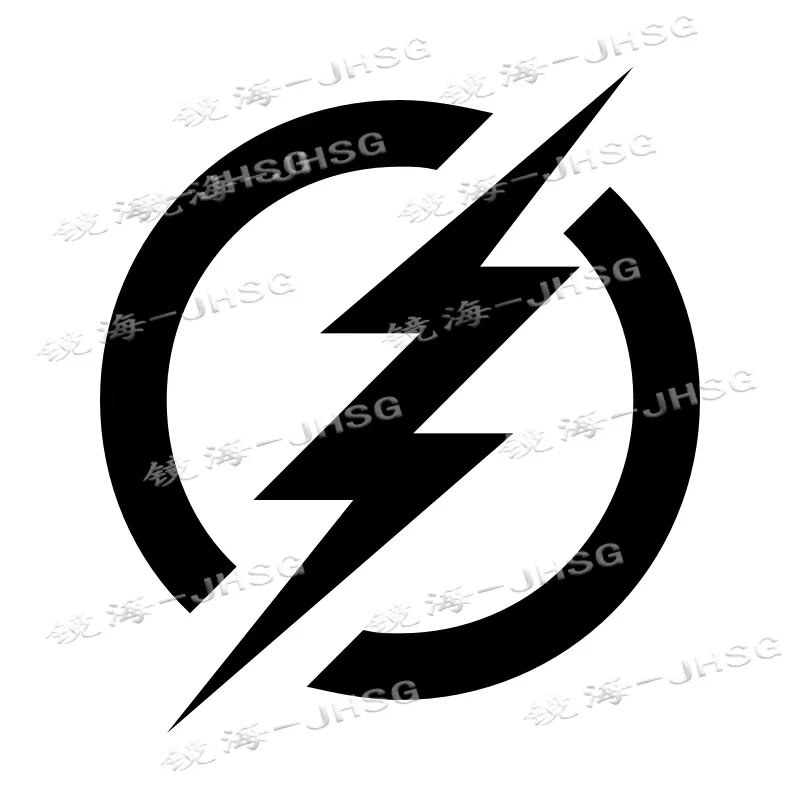 Rechargeable Battery Electric Logo Lightning Symbol Sticker Window Laptop Car Cover Sticker External Accessories