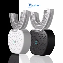 Ultrasonic Toothbrush,U Shape Toothbrush Ultrasonic Teeth Cleaner Teeth Whitening Lamp 360 Adult Electric Automatic Toothbrush