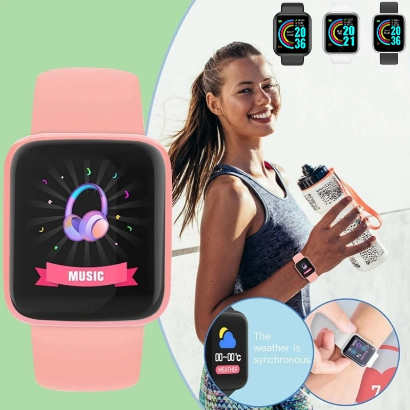 Smart Watch Für Männer Frauen Sport Modus Musik Steuerung Kalorien Abstand Fitness Smart Band Nachricht Erinnern Smart Armband Android IOS – Detail 9