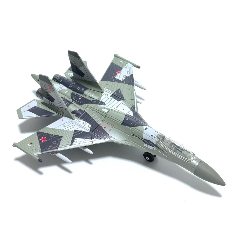 1/100 escala russo Su-35 lutador simulação modelo de aeronave em miniatura plástico diecast aviões brinquedo para crianças coleção presente