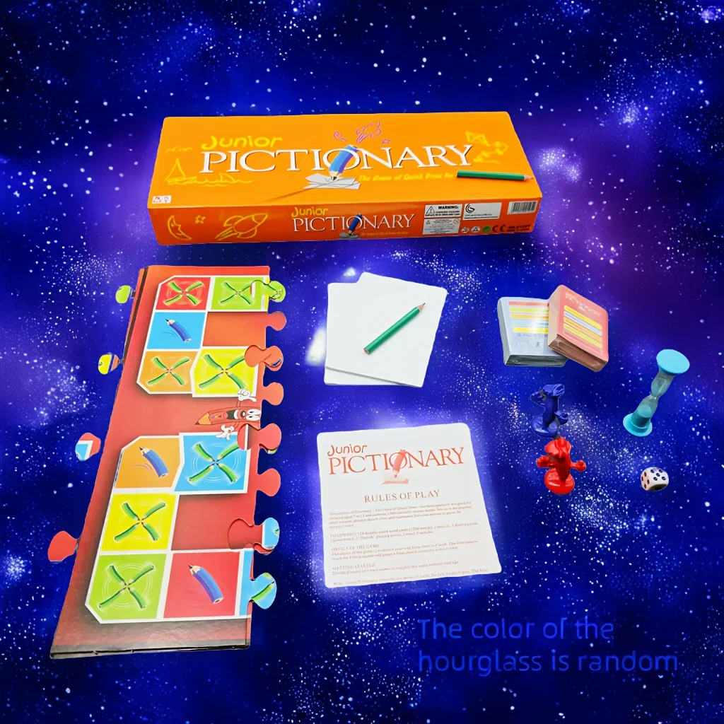 Juegos Piccionarios, Juegos de mesa, Juegos de cartas, Juegos interactivos, Adecuados para fiestas, Regalos de juegos (Diferencia de color ligera)