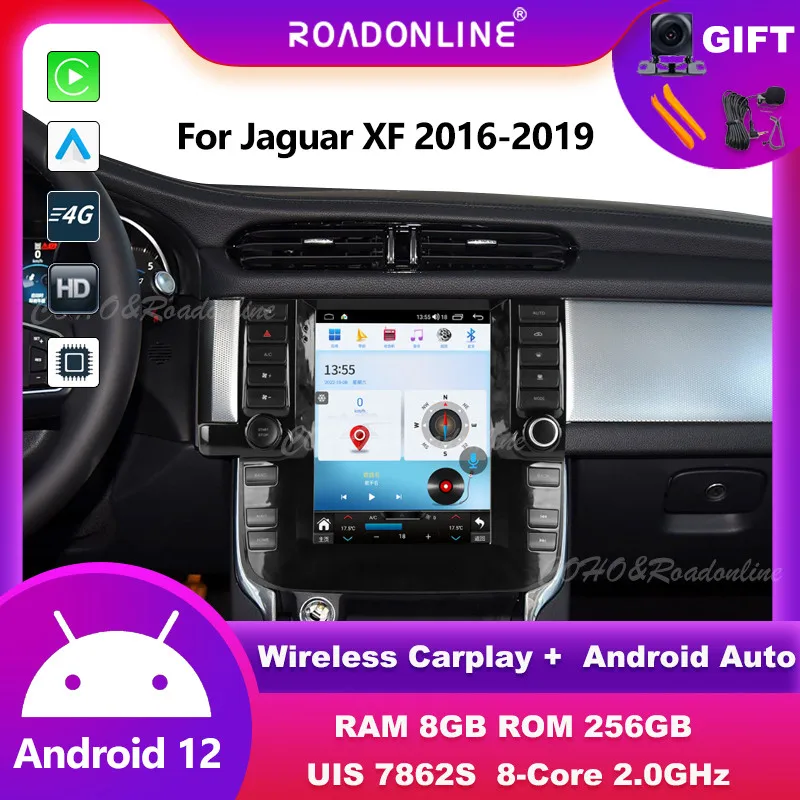 

Android audio For Jaguar XF 2016-2019 UIS7862S Octa-core 6+128gb Car Navigation CarPlay Car Radio Multimedia player