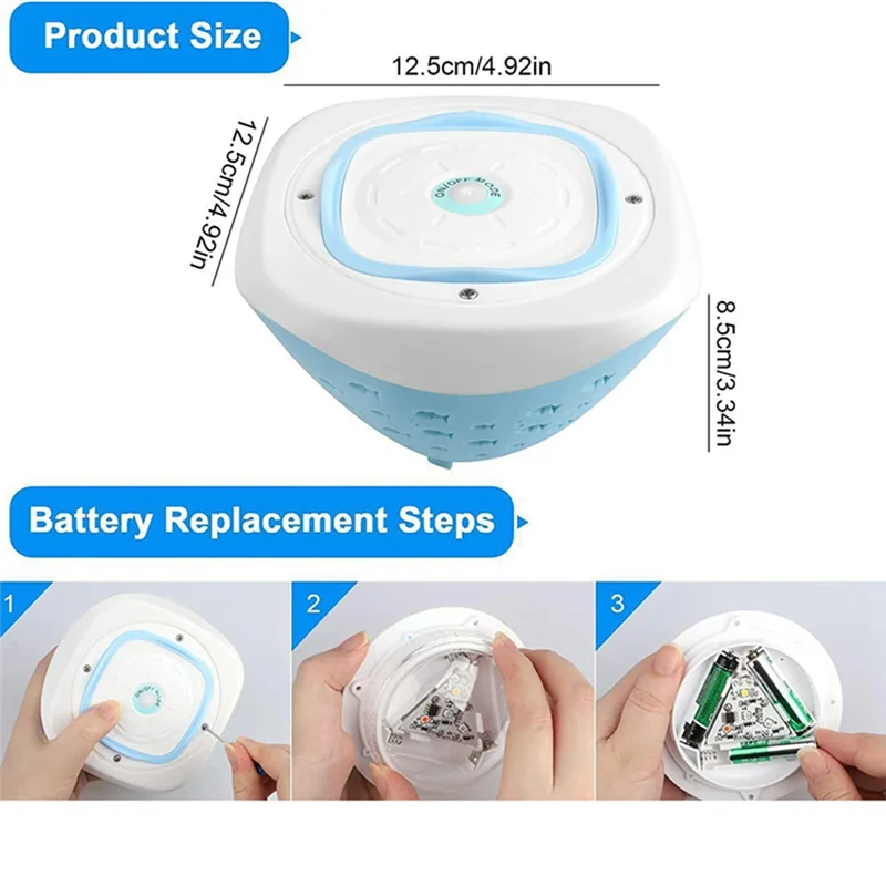 Underwater Disco Light Fish Pattern Fountain Projector Light Color Battery Operated For Disco Pool Party Pool Lights-A50M