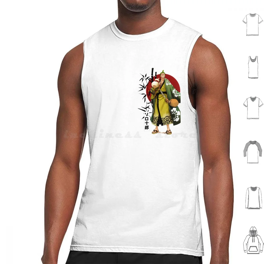 Roronoa Zoro With Bottle Of Sake In Wano Tank Tops Vest Sleeveless Zoro Roronoa Zoro Luffy Anime Sanji Manga Monkey D Luffy