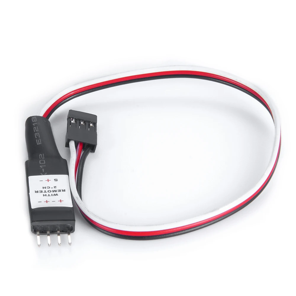 YEAHRUN LED moc światła elektroniczny włącznik/wyłączania sterowania kabel przełącznika dla Axial SCX24 90081 1/24 gąsienica RC Model ciężarówki