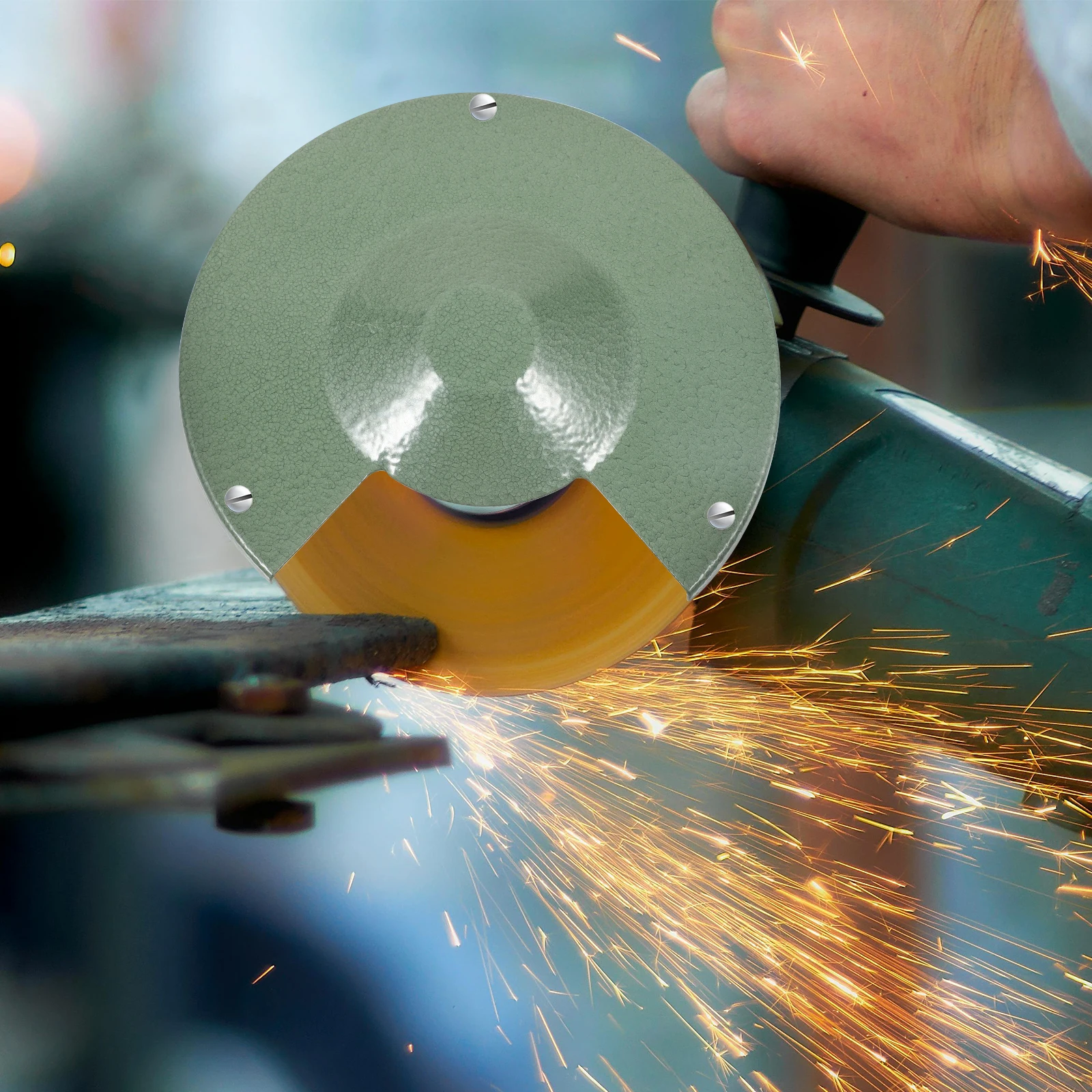 

Grinder Guard Safety Cover 150mm Left Right Wheel Protection Angle Grinder Bench Replacement Shield Dust Proof Metal Durability