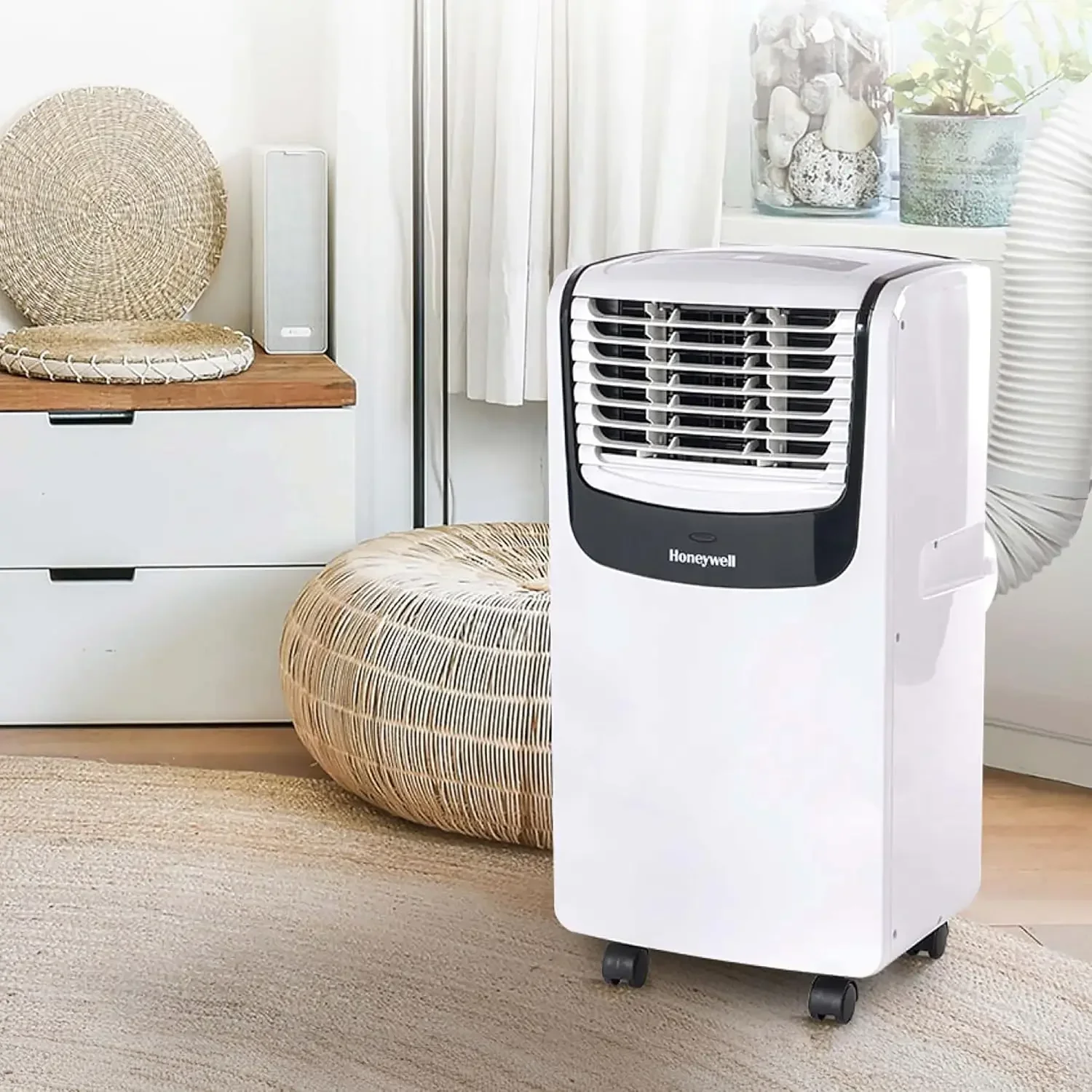 9,000 BTU Portable Air Conditioner for Bedroom, Living Room, Apartment, 115V, Cools Rooms Up to 400 Sq. Ft. with