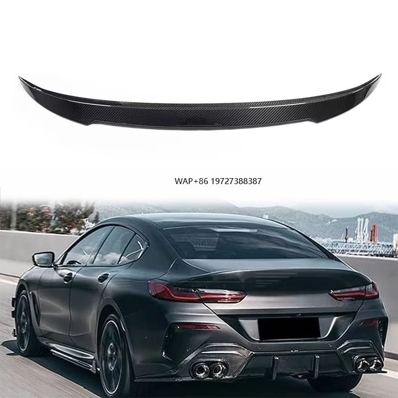 2018 Year up 8 Series 8s G14 G15 G16 M8 Style Carbon Fiber Trunk Lip Trunk Spoiler Car Rear Spoiler for G14 M8 Rear Wing