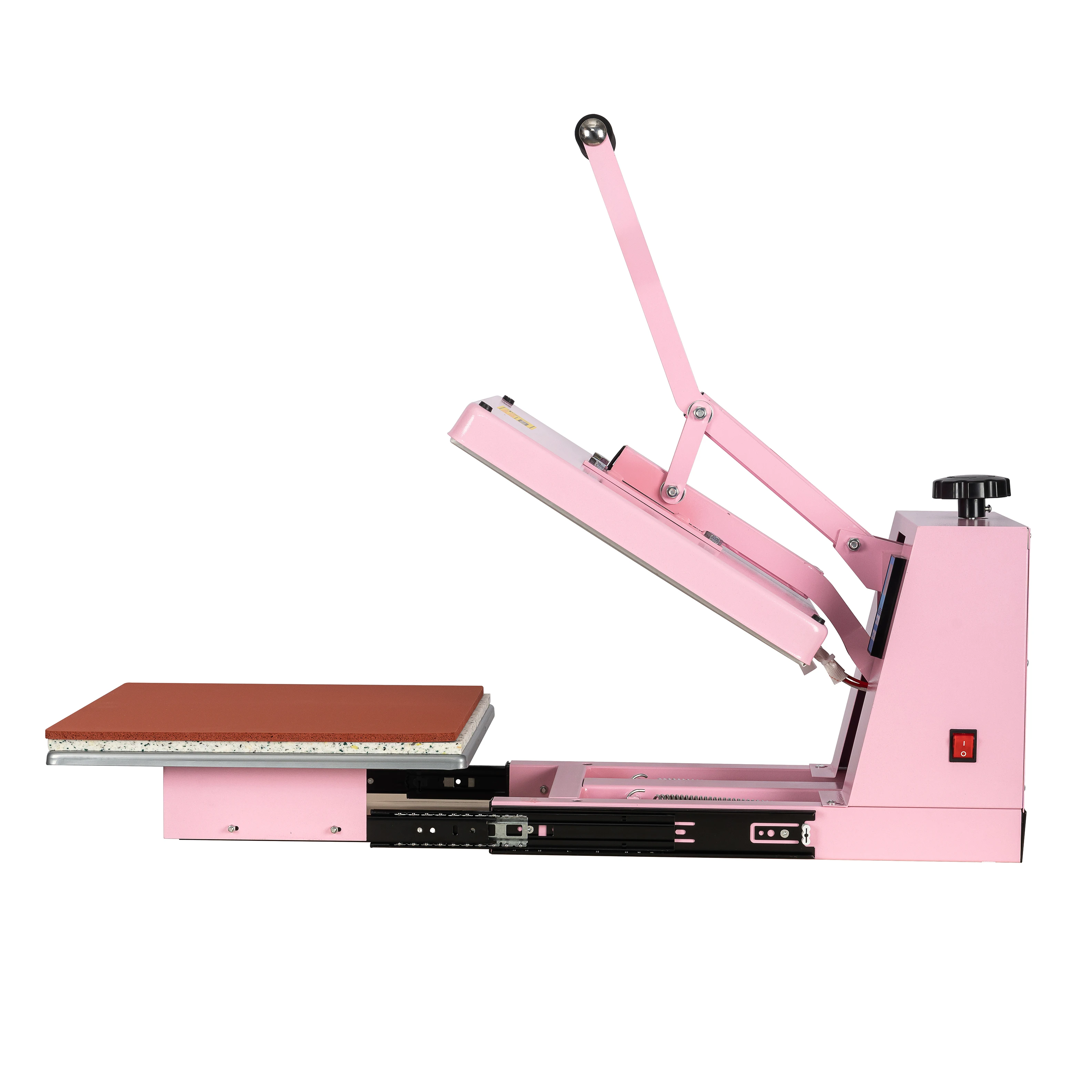 Manual Heat Press Machine 15" X 15" Sliding Large Platen T-shirt Heat Sublimation Transfer Home DIY Digital Control Print Custom
