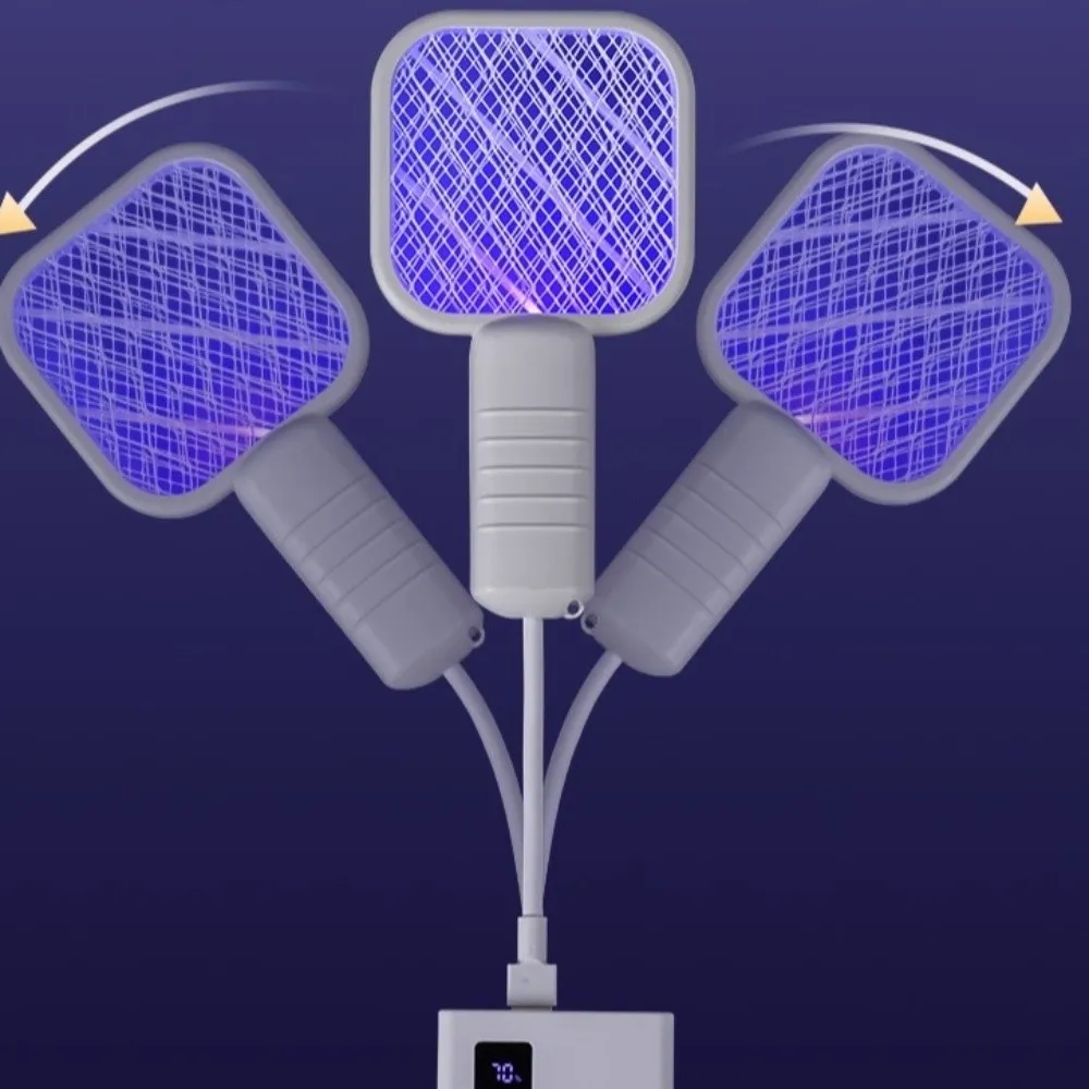 UV Light USB Mosquito Swatter Portable 5 Layer Security Net Mosquito Killer Lamp 2 in 1 Electric Mosquito Device Outdoor