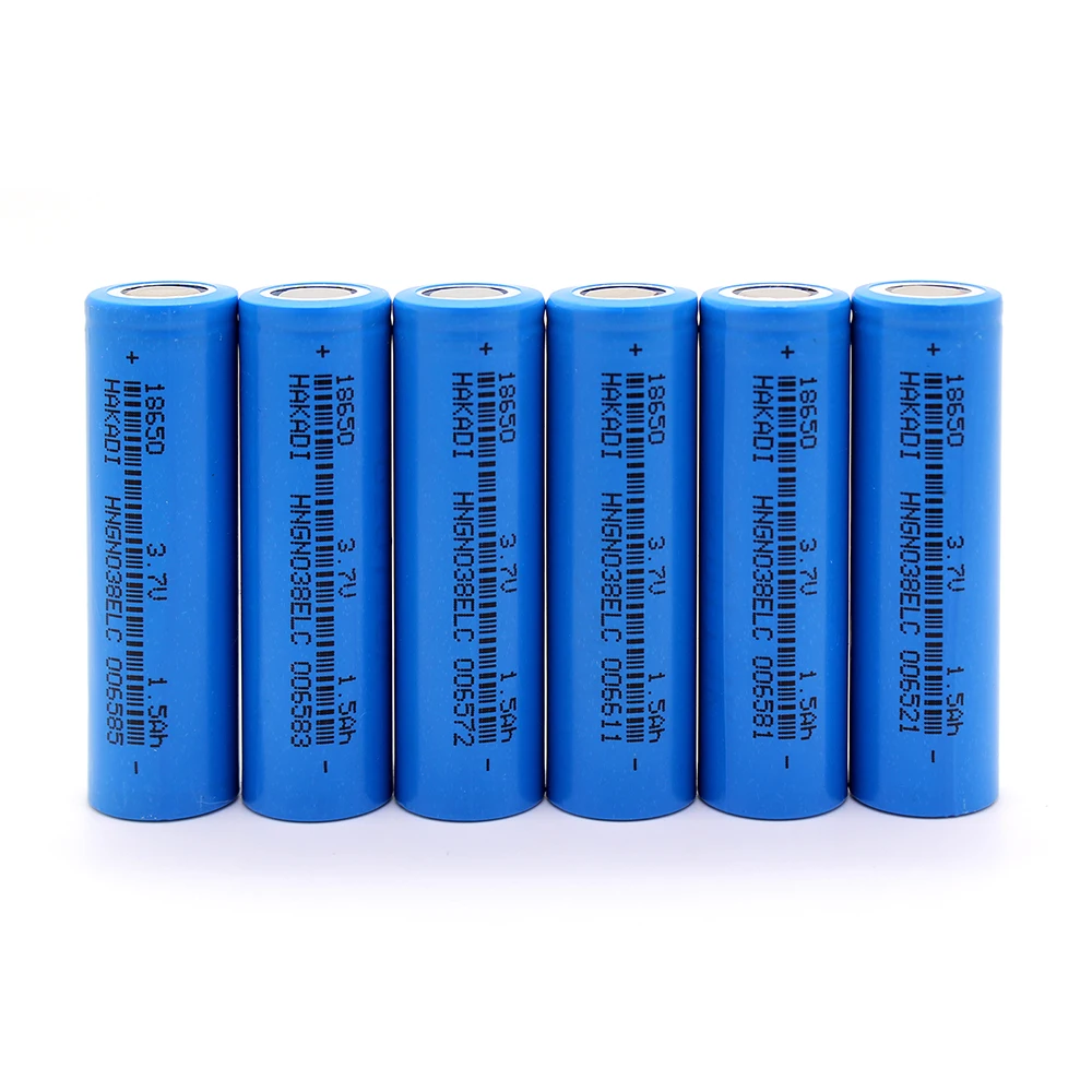 HAKADI Lithium-ion 18650 3.7V 1500mah 15C High Rate Discharge Rechargeable Li-ion Batteries 4-40PCS For E-Cigarate Power Drill