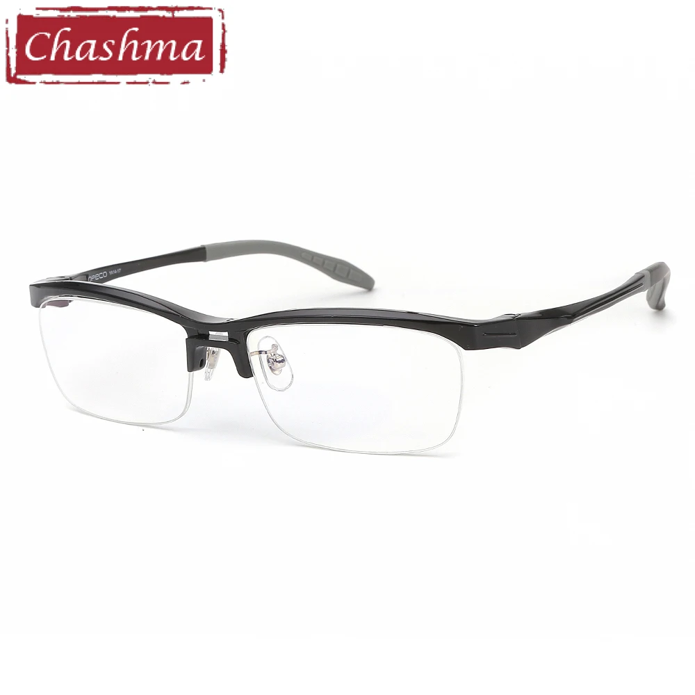 Chashma Brand Top Quality TR 90 Designer Eyewear Fashion Optical Eyeglasses Frames Sport Eyeglasses with Polarized Clips Lenses