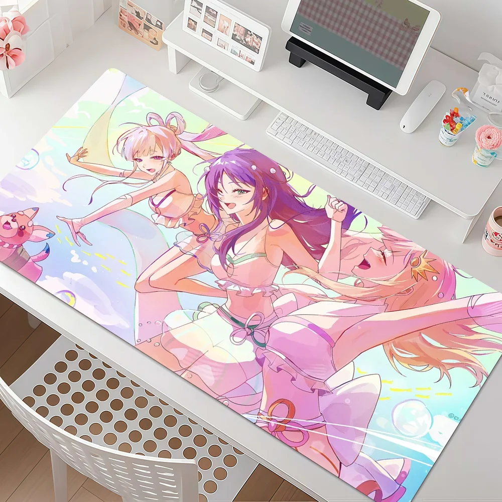 Animated Films Cosmic P-Princess K-Kaguya Mouse Pad Anti Slip Rubber Edge Locked Thickened Laptop Gaming Desk Mat
