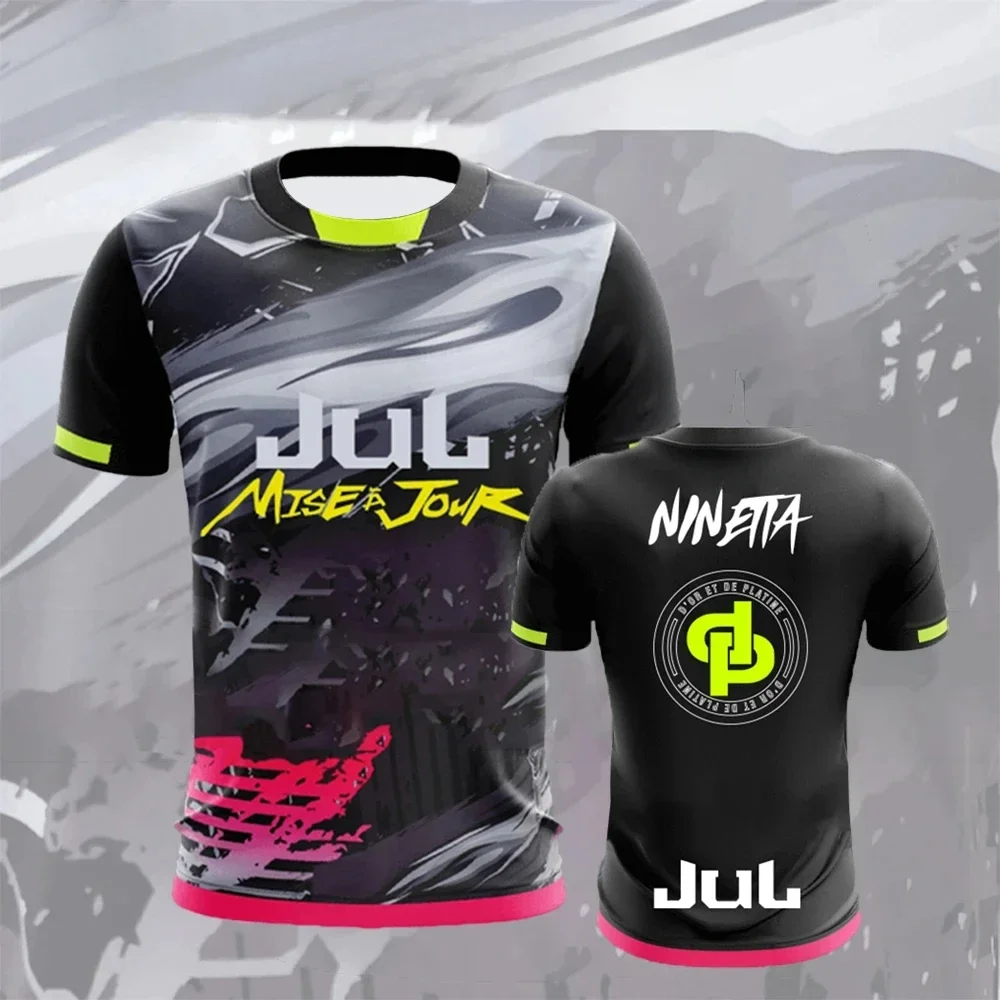 2025 تي شيرت رجالي من البوليستر مطبوع ثلاثي الأبعاد يسمح بالتهوية وسريع الجفاف وأكمام قصيرة ورقبة دائرية #2