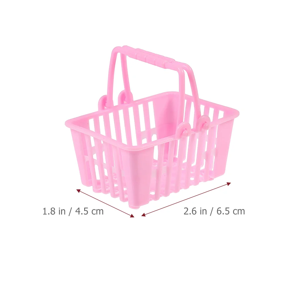 Mini panier de rangement en plastique pour jouets d'enfants, paniers d'épicerie avec Foy, 20 pièces