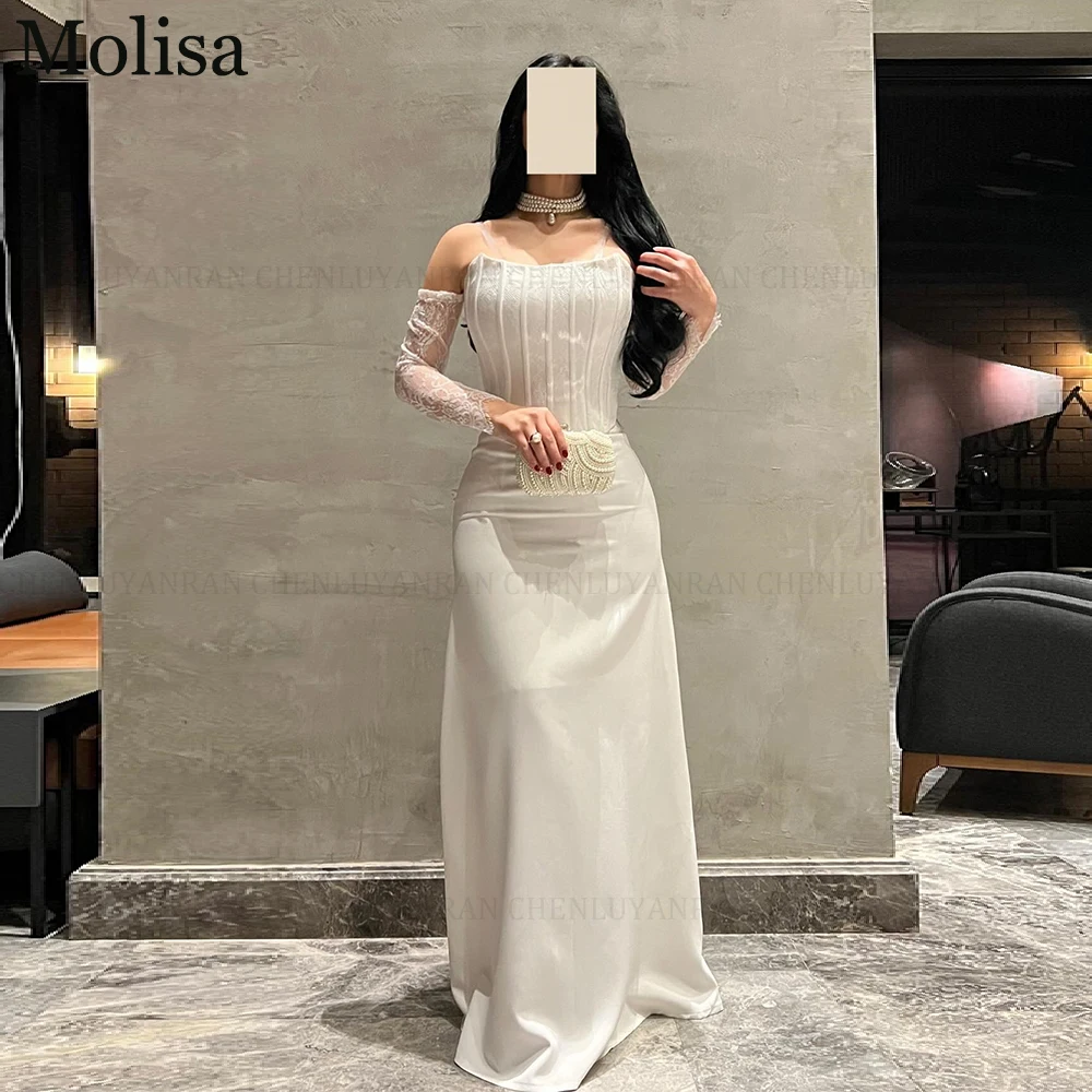 

MOLISA Exquisite Party Evening Gowns 2025 New Customized Mermaid Strapless Lace Long Formal Occasion Dress Gloves فساتين الحفلات