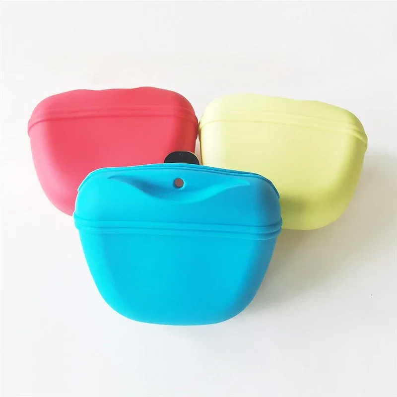 Dog Training Bag Silicone Snack Bags Outdoor Pet Waist Bags Portable Food Waist Bag Portable Treat Bait Feed Puppy Pet Supplies