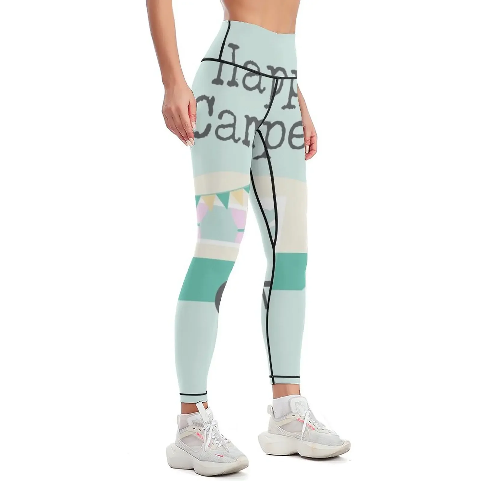 Happy Minty Camper Leggings sports for gym exercise clothing for Womens Leggings