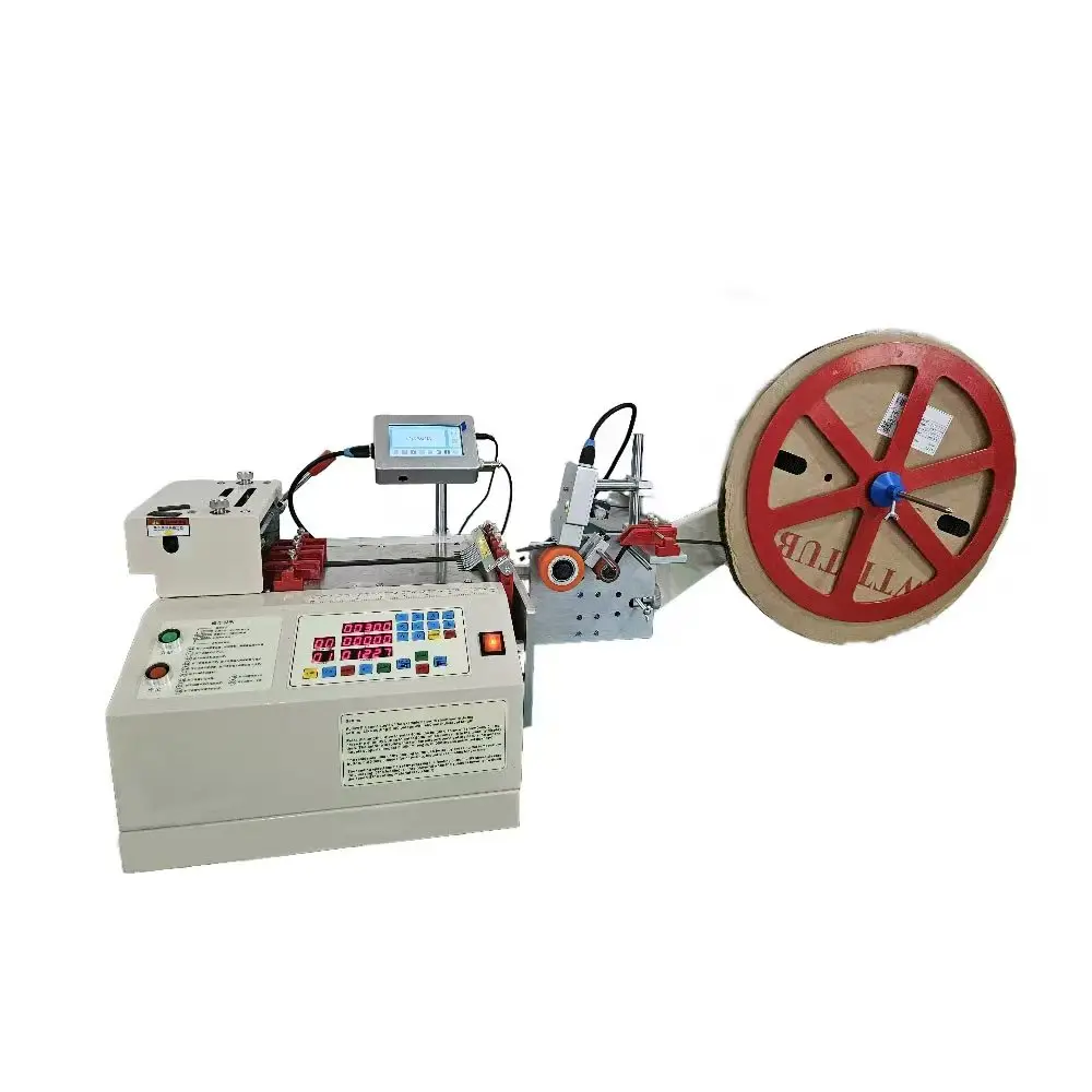 

Automatic Heat Shrink Tube Cutter with Inkjet Printing | High-Speed Pipe and Cable Marking Machine