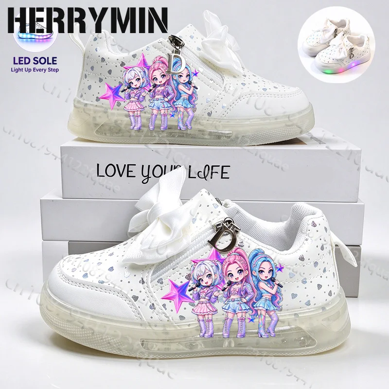 Gift for Him Girls LED Flashing Sneakers Design Parity Hot Selling Durable Hiking Boots Slip Resistant Lights Toddler Shoes