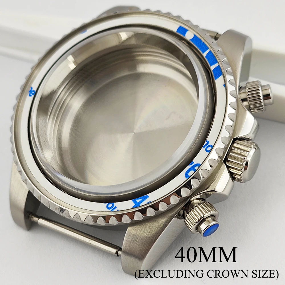 

40mm case VK63 case refitted luxury case sapphire glass stainless steel case suitable for vk63 quartz movement watch accessories