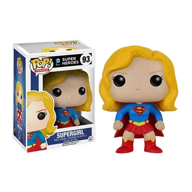 فانكو بوب هيروز سوبر هيرو سوبرمان 215 #   207 #   فتاة خارقة 93 #   نموذج ألعاب شخصيات الفينيل مجموعة ألعاب الدمى للأطفال