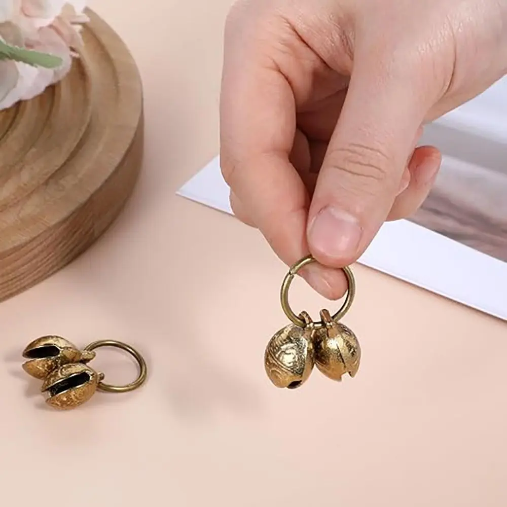 Decorative Brass Pet Collar Bells Anti Theft Extra Loud Dog Charm Bells Jingle Bells Key Rings Pet Pendant Bells Pets Training - view 6