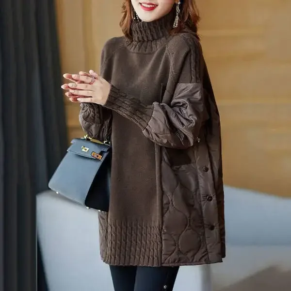 

Sweater Autumn Winter New Long Sleeve Turtleneck Sweaters Tops Korean Fashion Casual Loose Women's Clothing Pullovers