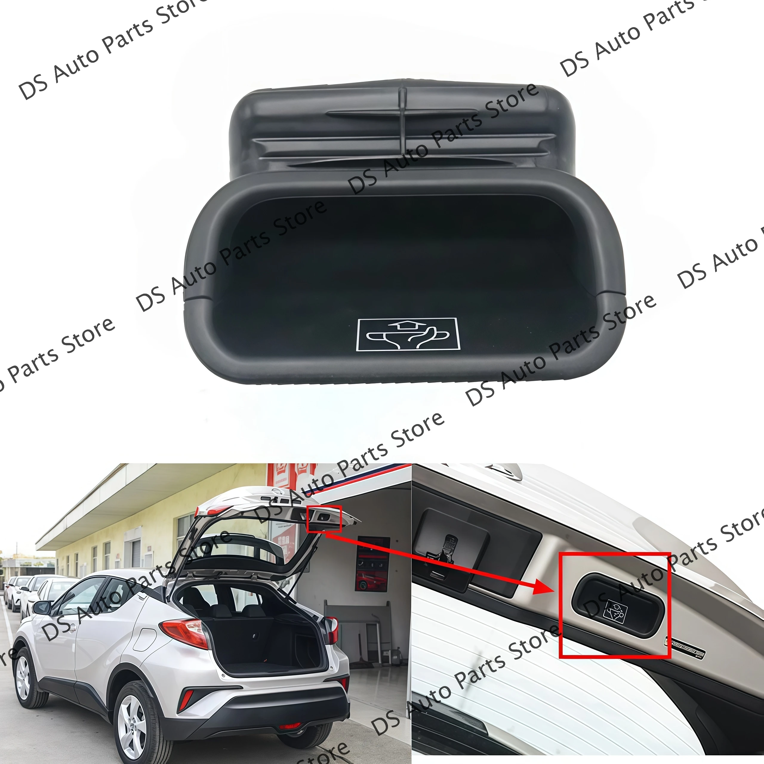 Per Toyota C-HR CHR 2018 2019 2020 Auto Baule Posteriore Interruttore Maniglia Posteriore Coda Paraurti Maniglie 1PC
