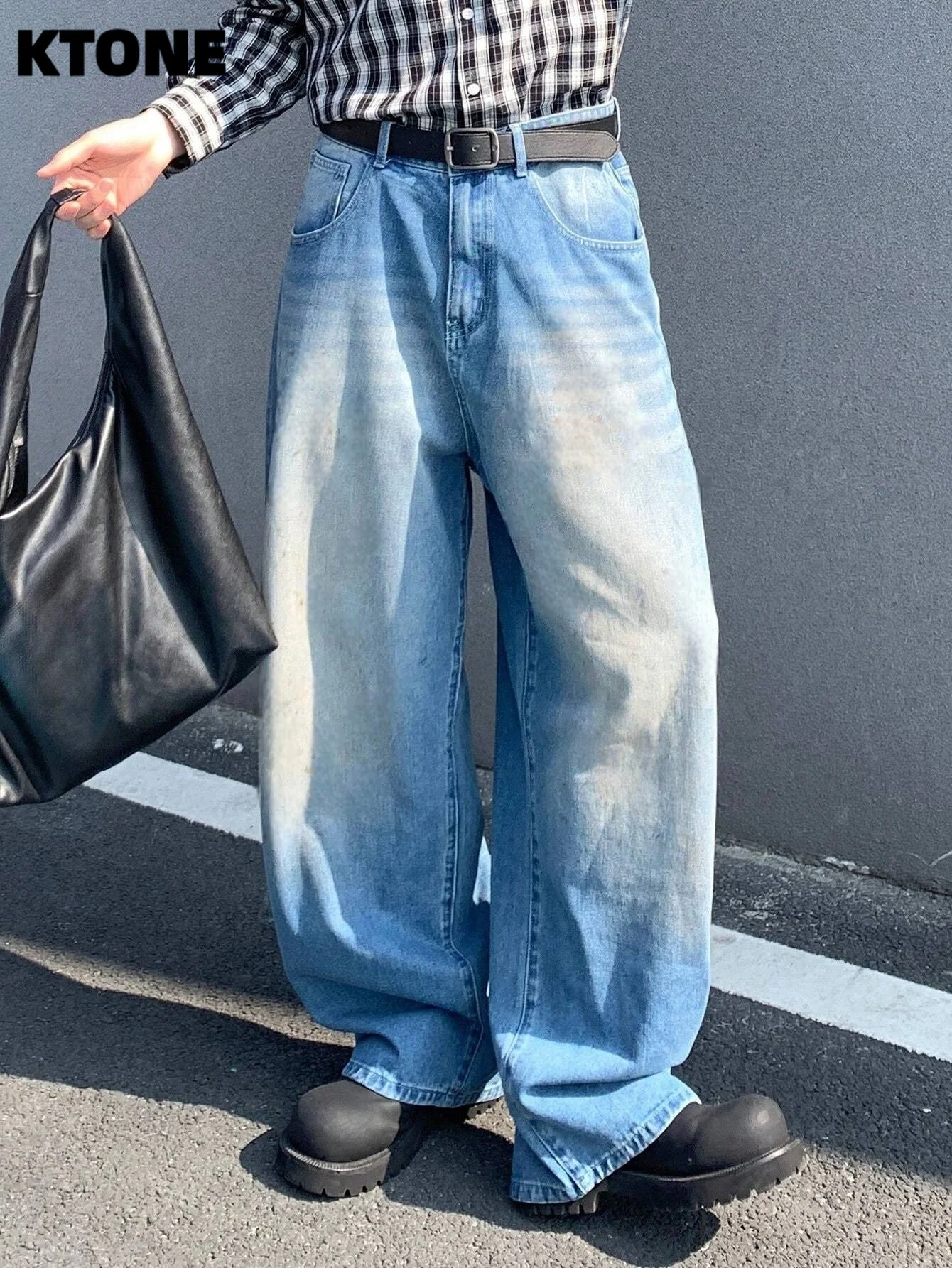 

Классические синие джинсы Y2K Drip для мужчин, свободного кроя, оригинальный дизайн, повседневные брюки. Аксессуары и ремни в комплект не входят.