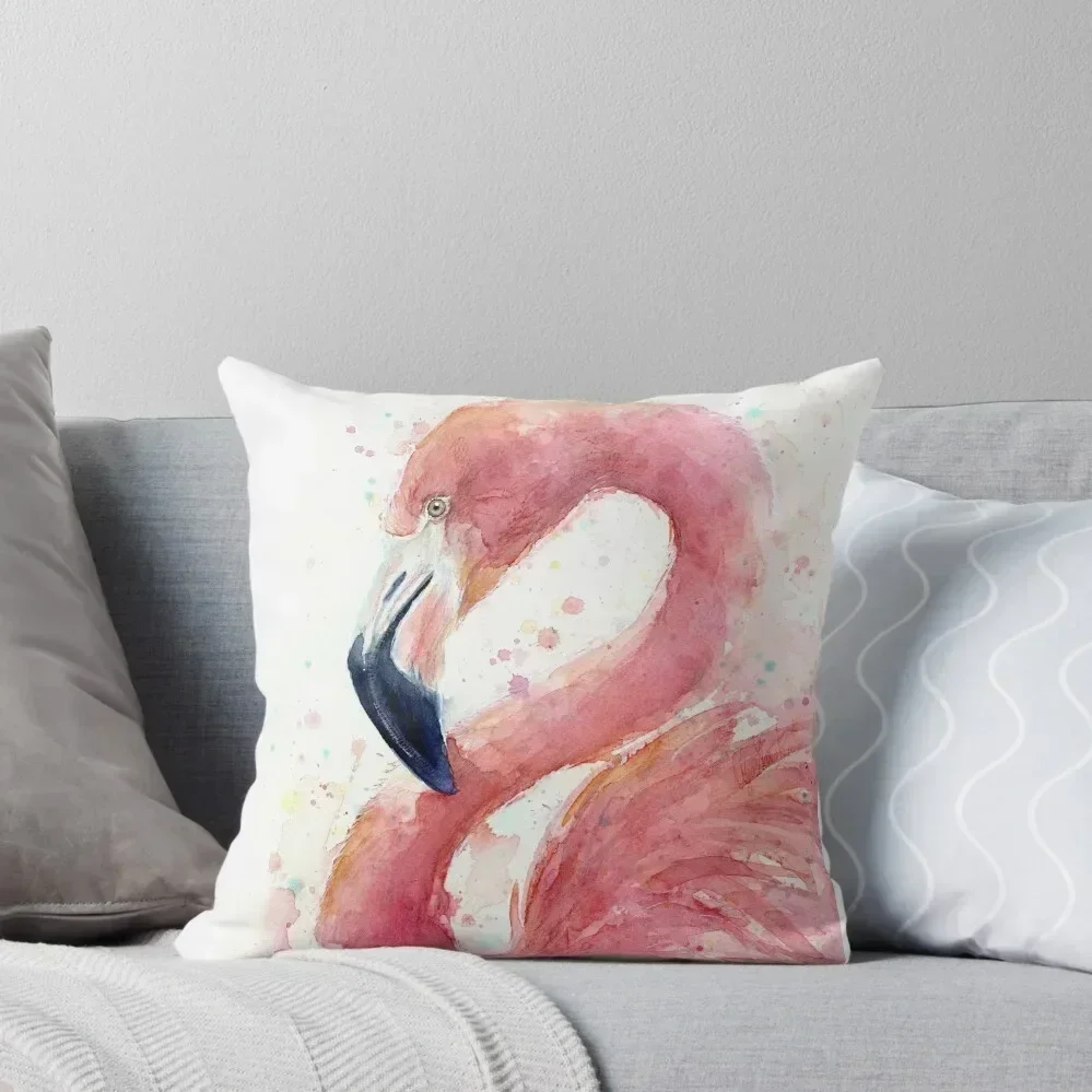 

Flamingo Watercolor Throw Pillow christmas decorations for home 2025 Decorative Cushion pillow