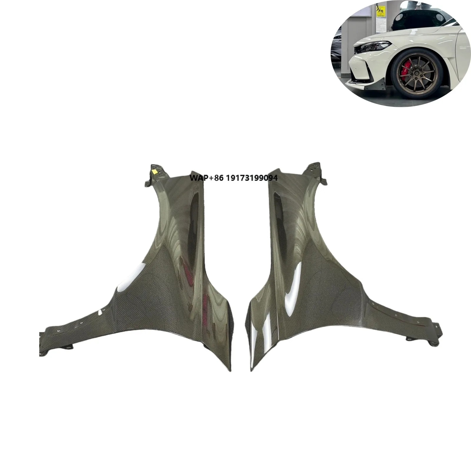 

High Quality Carbon Fiber Front Fender for for Type-R FL5 ( FI5 Model) 2021-2024 Carbon Apex Brand New 3 Month