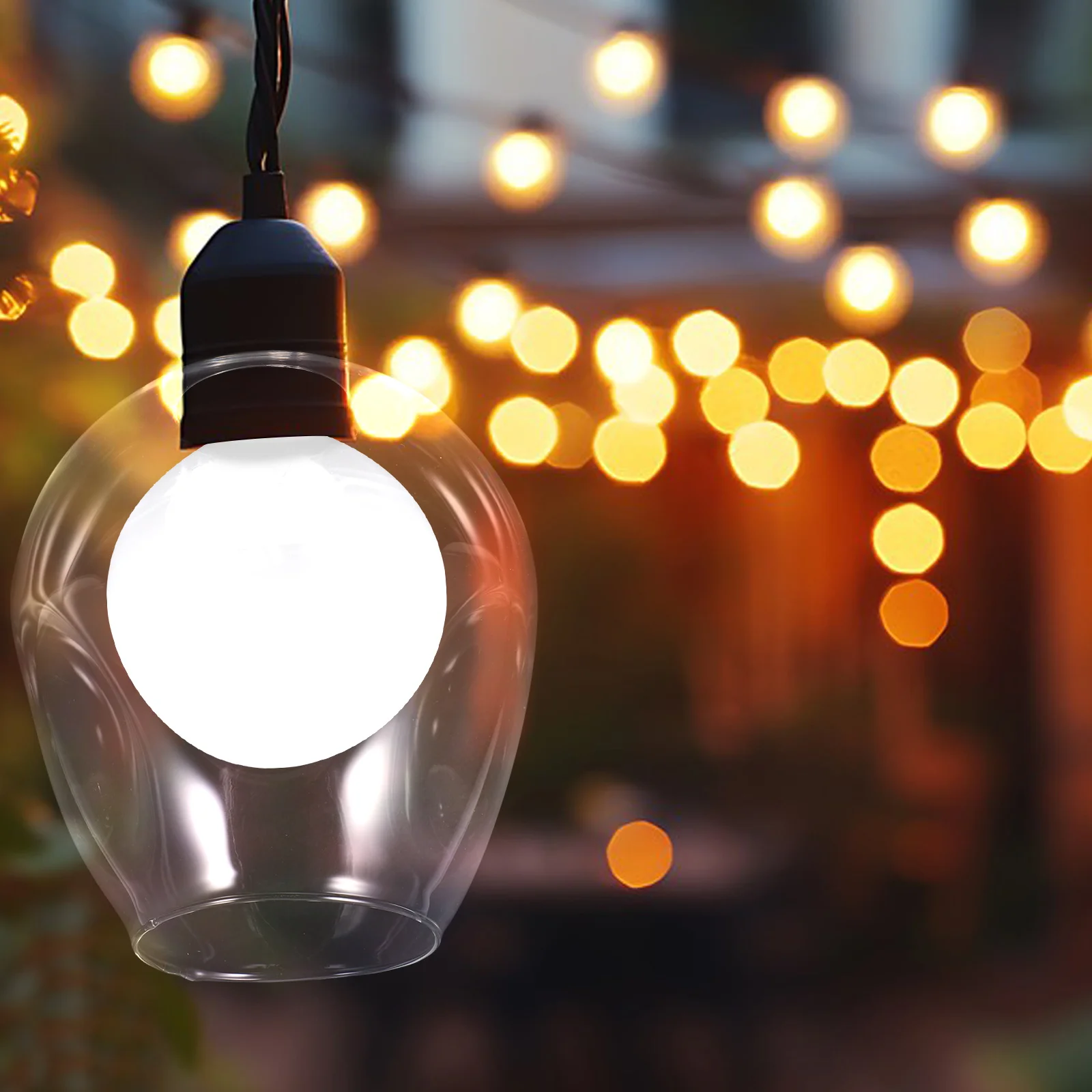 1 pz paralume in vetro trasparente coprilampada per camera da letto in stile europeo decorativo diffusore di luce calda coperchio della lampada paralume in vetro