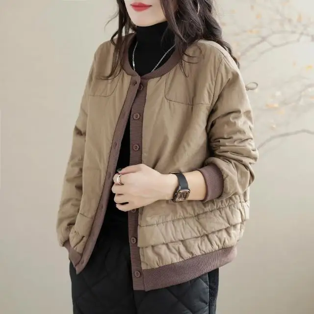 Plus Size Women's Cotton Jacket Women's Outerwear Women's Outerwear Women's Loose Cotton Jacket Women's Casual Cotton Jacket