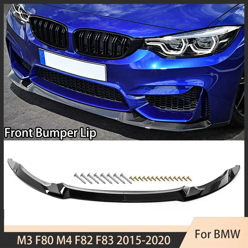 

CS Style Front Bumper Lip Splitter Diffuser Spoiler for BMW M3 F80 M4 F82 F83 2015-2020 Front Shovel Protection Auto Parts