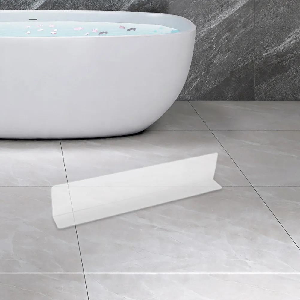 

2Pcs Bathroom Splash Guard for Sink Bathtub Corner Water Stopper No Tools Required Flexible Use Bathtub Splash Guard