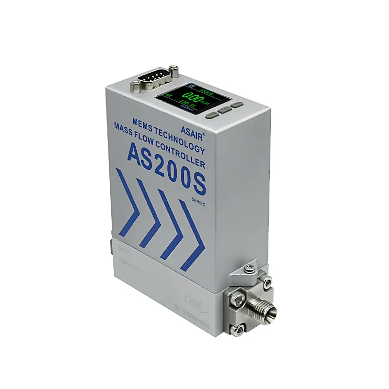 Stainless Steel MFC High Precision Gas Mass Flow Controller Air Micro Gas Flow Meter AS200