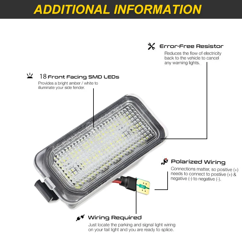 2PCS White LED License Number Plate Light For Ford Tourneo Transit Connect Courier Custom Jaguar XJ XF 2008-2015