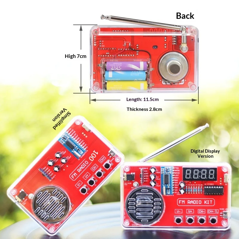 Fm Radio Diy Assembly Kit, Fm Circuit Board Making Loose Parts Microcontroller Electronic Production Welding Practice