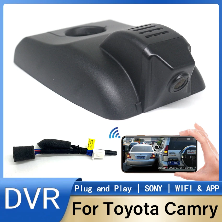 

For Toyota Camry 2018 2019 2020 Plug and play Car DVR Dash Cam Driving Recorder 4K UHD 2160P Modification Accessories Parts
