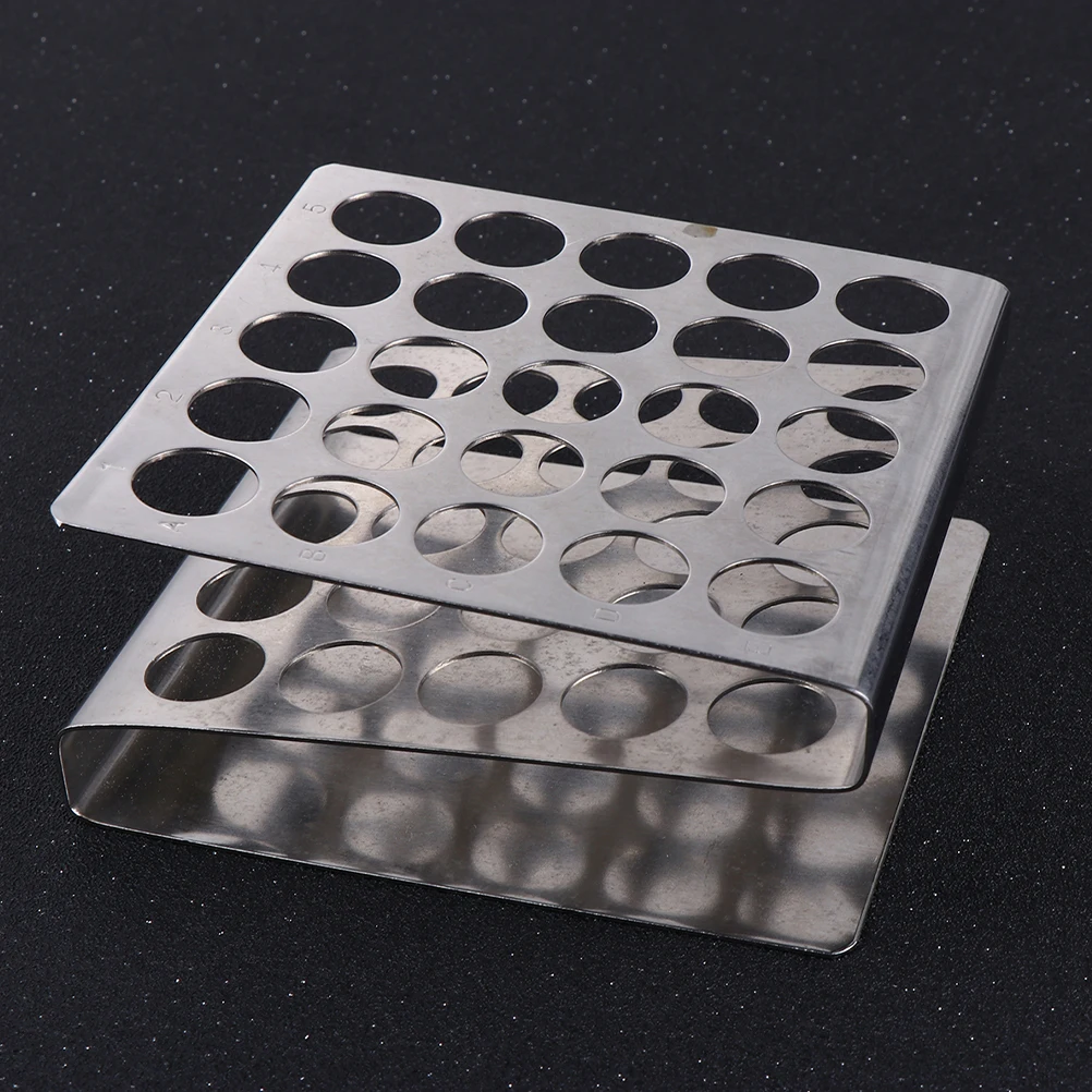 Edelstahl Reagenzglas Rack Halter Ständer Organizer Metall Labor Ausrüstung Z Form Design Verdickte Kleine Lagerung