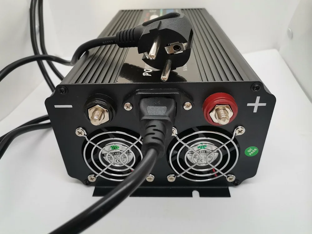 Imagem -04 - Emergência Ups Fonte de Alimentação 1000w dc 12v para ac 110v 60hz Inversor de Onda Modificada Carregador de Bateria Lifepo4