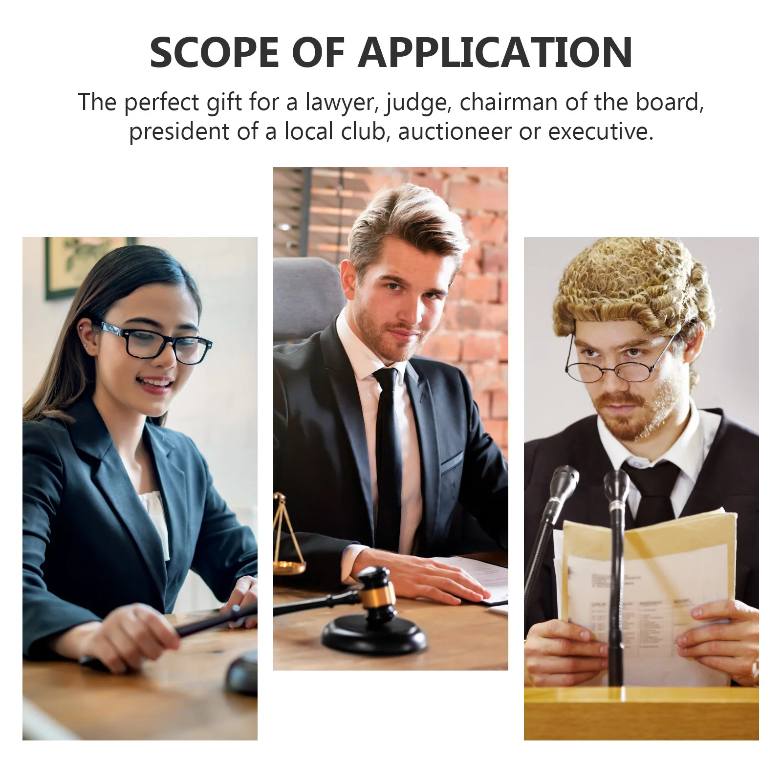 1 مجموعة 1 مجموعة القاضي المطرقة مع قاعدة مطرقة مزاد خشبية المحمولة المدمجة خشب متين حفل المحكمة هدية للمحامي الرئيس الأسود