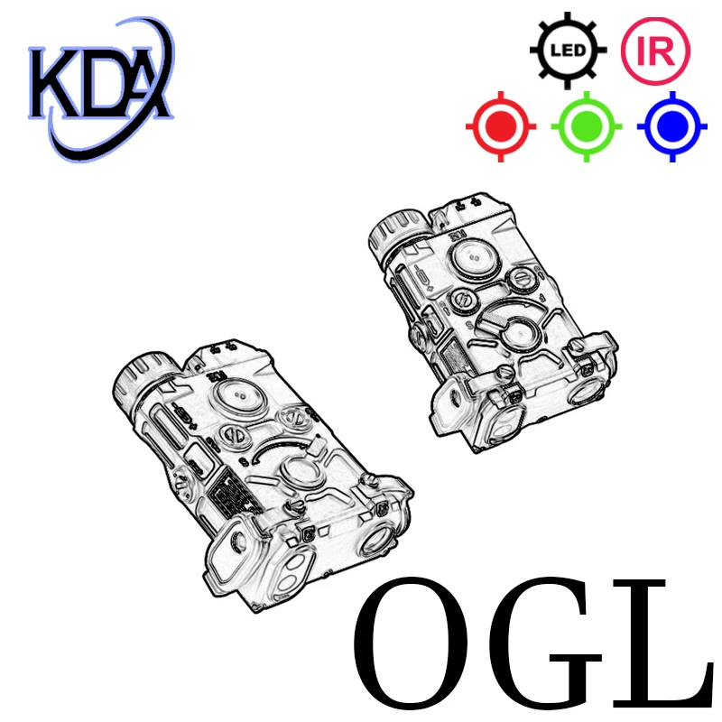 Metal OGL IR Red Dot Indicador de mira X300 M300 M600 Lanterna